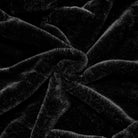 PUNK RAVE Women's Gothic Faux Fur Splice Hooded Cloak Black