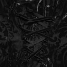 PUNK RAVE Women's Gothic Floral Beaded Flared Sleeved Top