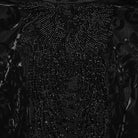 PUNK RAVE Women's Gothic Floral Beaded Flared Sleeved Top