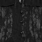 PUNK RAVE Women's Gothic Floral Cutout Lace Shirt