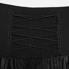 PUNK RAVE Women's Gothic Floral Embroidered Multilayered Skirt