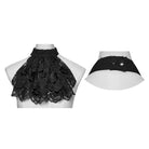 PUNK RAVE Women's Gothic Floral Lace Collar