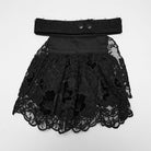 PUNK RAVE Women's Gothic Floral Lace Collar