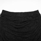 PUNK RAVE Women's Gothic Floral Lace Drawstring Ruched Flared Pants