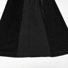 PUNK RAVE Women's Gothic Floral Lace Mesh Splice Flared Pants