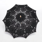 PUNK RAVE Women's Gothic Floral Lace Umbrella