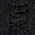 PUNK RAVE Women's Gothic Floral Mesh Cross Halterneck Dress