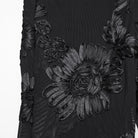 PUNK RAVE Women's Gothic Floral Mesh Leggings