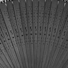 PUNK RAVE Women's Gothic Floral Printed Carving Fan