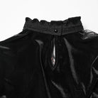 PUNK RAVE Women's Gothic Heart Embroideried Long Sleeved Top