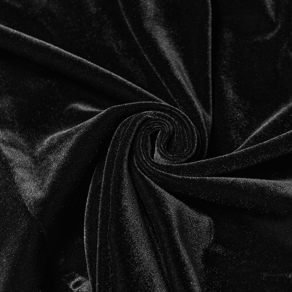 PUNK RAVE Women's Gothic Heart Embroideried Long Sleeved Top