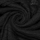 PUNK RAVE Women's Gothic Irregular Puff Sleeved Lace Dress