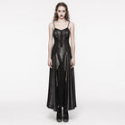 PUNK RAVE Women's Gothic Irregular Twining Layered Slip Dress