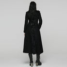 PUNK RAVE Women's Gothic Jacquard Double-Breasted Coat