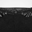 PUNK RAVE Women's Gothic Jacquard Skinny Pants