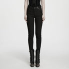 PUNK RAVE Women's Gothic Jacquard Skinny Pants