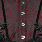 PUNK RAVE Women's Gothic Jacquard Tassels Underbust Corset Black-Red