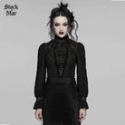 PUNK RAVE Women's Gothic Lace Pullover Long Sleeved Shirt
