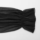 PUNK RAVE Women's Gothic Lace Ruffled Lace-Up Maxi Dress