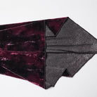 PUNK RAVE Women's Gothic Lace Splice Lace-up Flared Sleeved Shirt Red