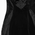 PUNK RAVE Women's Gothic Lace Splice Lace-up Slip Dress