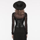 PUNK RAVE Women's Gothic Lace Splice Lace-up Underbust Corset