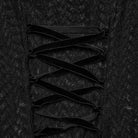 PUNK RAVE Women's Gothic Lace Splice Sheer Fishtail Dress