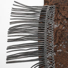 PUNK RAVE Women's Gothic Lace Tassels Flared Pants Coffee