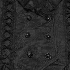 PUNK RAVE Women's Gothic Lace-up Cutout Irregular Hem Jacquard Vest