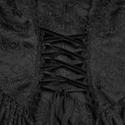 PUNK RAVE Women's Gothic Lace-up Cutout Irregular Hem Jacquard Vest