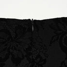 PUNK RAVE Women's Gothic Lace-up Floral  Midi Skirt