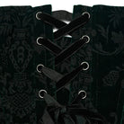 PUNK RAVE Women's Gothic Lace-up Lace Hem Underbust Corset