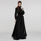 PUNK RAVE Women's Gothic Lace-up Lace Hem Underbust Corset