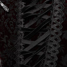 PUNK RAVE Women's Gothic Lace-up Lace Hem Underbust Corset