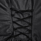 PUNK RAVE Women's Gothic Lace-up Puff Sleeved Ruffle Shirt