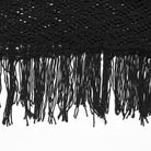 PUNK RAVE Women's Gothic Lace-up Tassel Sweater
