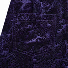 PUNK RAVE Women's Gothic Lace-up Velvet Flared Pants Violet