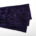 PUNK RAVE Women's Gothic Lace-up Velvet Flared Pants Violet