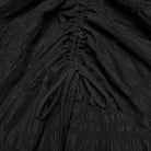 PUNK RAVE Women's Gothic Layered Drawstring Ruched Retro Skirt