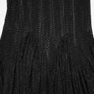 PUNK RAVE Women's Gothic Layered Ruffled Lace Mermaid Skirt
