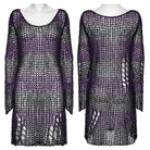 PUNK RAVE Women's Gothic Long Sleeve Pullover Sweater