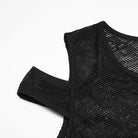 PUNK RAVE Women's Gothic Mesh Sheer Cutout Short Dress