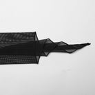 PUNK RAVE Women's Gothic Mesh Splice Fishtail Dress