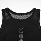 PUNK RAVE Women's Gothic Moon Phase Printed Tank Top