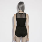 PUNK RAVE Women's Gothic Moon Phase Printed Tank Top