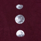 PUNK RAVE Women's Gothic Moon Printed Fluffy Splice Coat Red