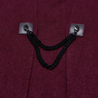 PUNK RAVE Women's Gothic Moon Printed Fluffy Splice Coat Red