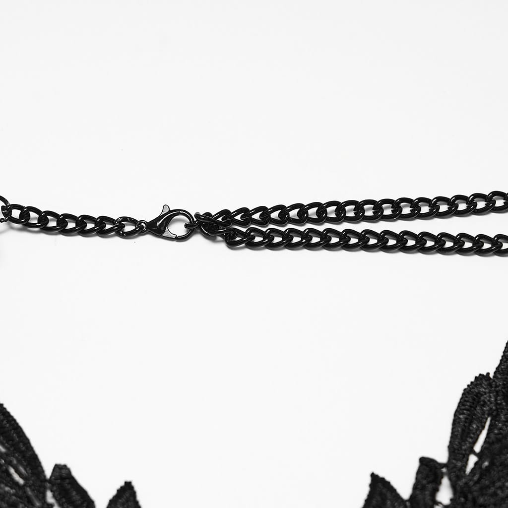 PUNK RAVE Women's Gothic Multilayer Chain Skull Body Harness