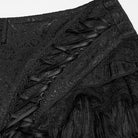 PUNK RAVE Women's Gothic Multilayer Ruffled Tiered Shorts