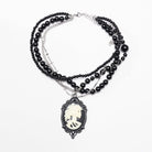 PUNK RAVE Women's Gothic Multilayered Beads Necklace